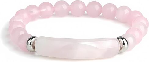 Link Pheromone Bracelet for Women Rose Quartz Pheromone Bracelet Healing Crystal Bracelet Stretchy Beaded Bracelets Handmade Energy Chakra Natural Stone Beaded Bangle Trendy Jewelry Gifts in Saudi Arabia
