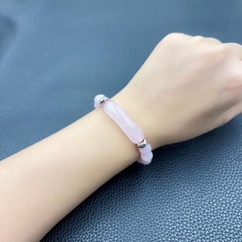 Link Pheromone Bracelet for Women Rose Quartz Pheromone Bracelet Healing Crystal Bracelet Stretchy Beaded Bracelets Handmade Energy Chakra Natural Stone Beaded Bangle Trendy Jewelry Gifts in Saudi Arabia