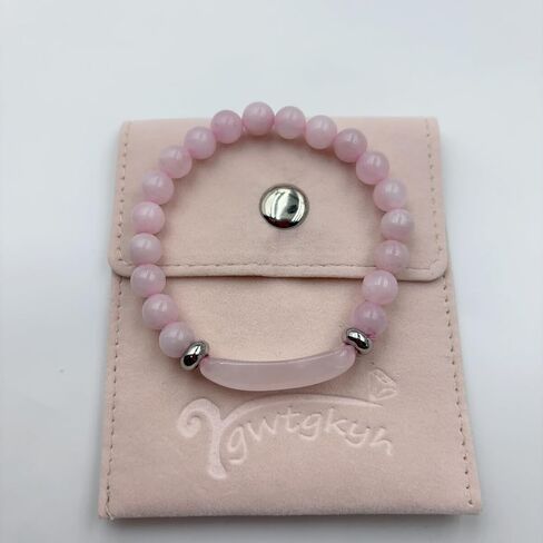 Link Pheromone Bracelet for Women Rose Quartz Pheromone Bracelet Healing Crystal Bracelet Stretchy Beaded Bracelets Handmade Energy Chakra Natural Stone Beaded Bangle Trendy Jewelry Gifts in Saudi Arabia