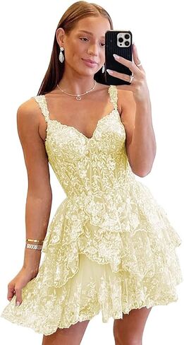 Sparkly Sequin Homecoming Dresses for Teens Off Shoulder Short Prom Dress 2024 Tiered Lace Cocktail Party Gown in Saudi Arabia