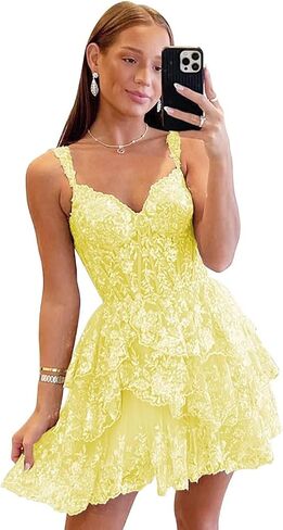 Sparkly Sequin Homecoming Dresses for Teens Off Shoulder Short Prom Dress 2024 Tiered Lace Cocktail Party Gown in Saudi Arabia