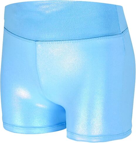 Gymnastics Leotards for Girls Sparkly Tumbling Bodysuits with Shorts Athletic Activewear Sleeveless Dance Outfit in Saudi Arabia