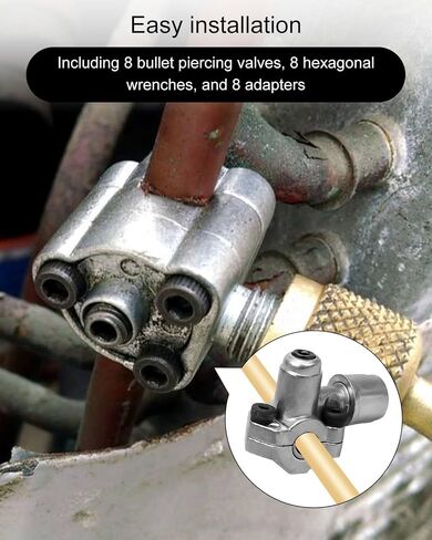 10 PACK of BPV-31 Bullet Piercing Refrigerator Line Tap Valve Compatible with 1/4 5/16 3/8 Inch Outside Diameter Pipes Replace AP4502525 BPV31D GPV14 GPV31 GPV38 GPV56 MPV31 in Saudi Arabia