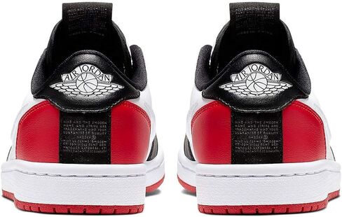 حذاء نسائي Air Jordan 1 Retro منخفض الانزلاق (AV3918-102، أبيض/أبيض-جيم أحمر-أسود) مقاس 8 in Saudi Arabia