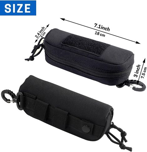 Tactical Molle Glasses Case, Tactical Eyeglasses Case Molle Glasses Pouch Portable Sunglasses Case with Belt Loop in Saudi Arabia
