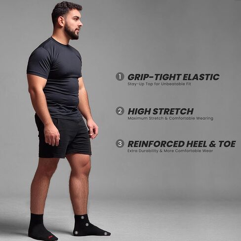 Penn Men's Cushioned Quarter Socks |Ideal for Sports, Gym, Hiking & Everyday Wear in Saudi Arabia