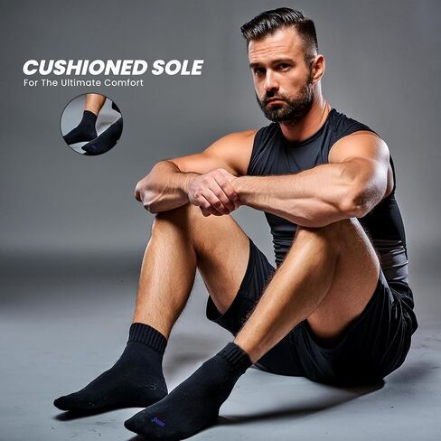 Penn Men's Cushioned Quarter Socks |Ideal for Sports, Gym, Hiking & Everyday Wear in Saudi Arabia