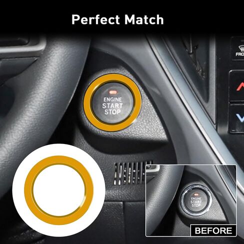 غطاء مقبض ضبط الصوت لسوبارو Crosstrek 2024 2025 ملحقات Impreza 20-24 Legacy Outback 22-23 WRX 24 Ascent Engine Start Stop Button Outer Ring حلقة مرآة الرؤية الخلفية، 4 قطع (أزرق) in Kuwait