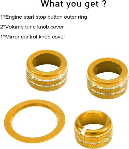 غطاء مقبض ضبط الصوت لسوبارو Crosstrek 2024 2025 ملحقات Impreza 20-24 Legacy Outback 22-23 WRX 24 Ascent Engine Start Stop Button Outer Ring حلقة مرآة الرؤية الخلفية، 4 قطع (أزرق) in Kuwait