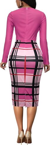 Yiershu Elegant Church Dresses for Women Long Sleeve Pencil Business Dresses with Zipper in Saudi Arabia