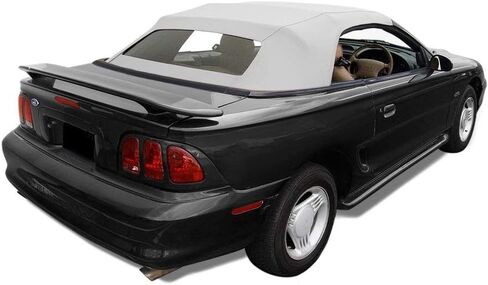 Compatible with Ford Mustang Convertible Soft Top with Heated Glass Window Parchment Sailcloth (1994-2004) in Saudi Arabia