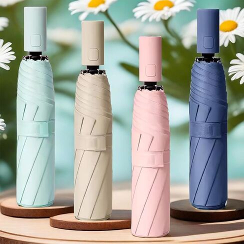 W.L Umbrellas for Rain: Compact Travel Essential, Lightweight & Portable with Automatic Open & Close Feature, Large Size Windproof Umbrella, Sun Protection Parasol with UV Protection in Saudi Arabia