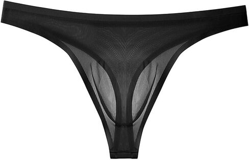 Men's Seamless Briefs Breathable Transparent Ultra-thin Underwear Sexy Bikini in Kuwait