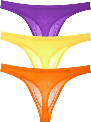 Men's Seamless Briefs Breathable Transparent Ultra-thin Underwear Sexy Bikini in Kuwait