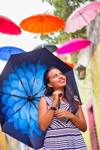 UV Umbrella | Umbrellas for Women by Hawaiian Sunsets | Sun Umbrella UV Protection | Sombrillas de lluvia | Use with UV Protection Clothing | Umbrellas for Sun Protection in Saudi Arabia