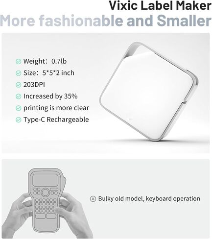 ماكينة صنع الملصقات مع شريط D1600 محمولة بتقنية البلوتوث، ماكينة صنع الملصقات اللاسلكية لتنظيم المنزل والمكتب، صانع ملصقات صغير مع قوالب متعددة، أبيض-وردي in Kuwait