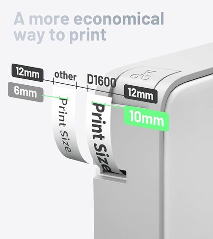 ماكينة صنع الملصقات مع شريط D1600 محمولة بتقنية البلوتوث، ماكينة صنع الملصقات اللاسلكية لتنظيم المنزل والمكتب، صانع ملصقات صغير مع قوالب متعددة، أبيض-وردي in Kuwait