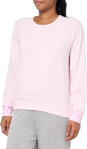 PJ Salvage Women's Loungewear Checked Out Long Sleeve Top in Saudi Arabia