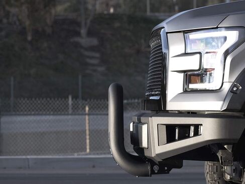 ARMORDILLO USA 7169005 MS Series Bull Bar يناسب 2014-2018 Chevy Silverado 1500 - أسود غير لامع مع لوحة انزلاقية شبكية in Saudi Arabia