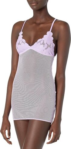 Savage X Fenty Women's Floral Glow Lace & Mesh Slip in Saudi Arabia