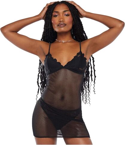 Savage X Fenty Women's Floral Glow Lace & Mesh Slip in Saudi Arabia