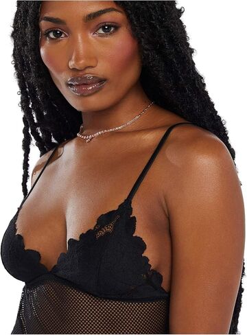 Savage X Fenty Women's Floral Glow Lace & Mesh Slip in Saudi Arabia