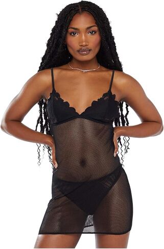 Savage X Fenty Women's Floral Glow Lace & Mesh Slip in Saudi Arabia
