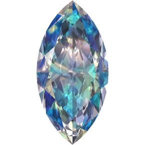 0.5 to 2.5 ct Marquise Cut Synthetic Blue moissanite September Birthstone