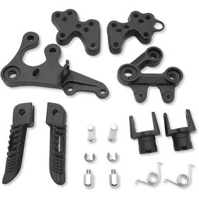HTTMT - For Suzuki Gsxr1000 2005-2008 Front Rider Foot Pegs Bracket Fit Black [P/N: MT390-002-Black]