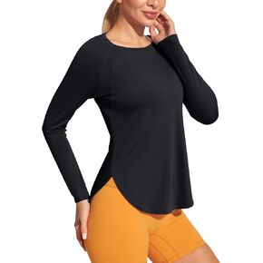 Heathyoga Rash Guard for Women UV Protection Hiking Shirts Women Sun Protection Clothing Long Sleeve Workout Tops Swim Shirt in Saudi Arabia