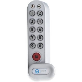 Sargent & Greenleaf 1300V Electronic Digital Keypad Mechanical Code Lock for Medical Carts, Cabinet, Drawers, and Lockers, Battery Included (Black, Vertical)