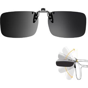 Kids Clip On Sunglasses Over Prescription Glasses Sun Glasses for Age 6-12 Boy Girl Polarized Sunglasses