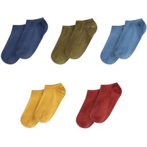 Mightly Girls and Boys' Ankle Sports Socks | Organic Cotton Certified Multi-Pack Toddler and Kids Sock Set