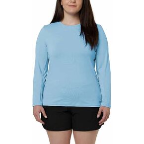 Hang Ten Women's Rashguards - Starfish in Blue, X-Small