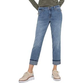 Liverpool Women's Marley Girlfriend Cuffed Mid-Rise Vintage Denim
