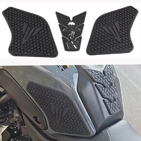 MT07 2021-2023 Tank Stickers Kit - 3pcs Side Fuel Tank Pad Protector for Y.amaha MT 07 MT07 MT-07 2021 2022 2023 - Black