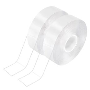 Nano Double Sided Adhesive Tape, 1 Rolls Stick Tape Heavy Duty, 16.5 FT Multifunctional Reusable Washable Traceless Transparent Gel Tape, Wall Sticky Strips