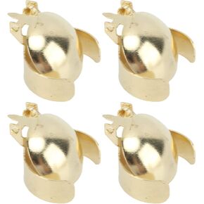 Candle Snuffer, 4 Pcs Automatic Candle Wick Snuffer Stopper, Candle Extinguisher , Candle Snuffer Clip On Kit for Candle Lovers Gold and Silver(Silver)