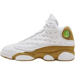 NIKE Air Jordan 13 Retro Big Kids Shoes-Size-4 White/Wheat