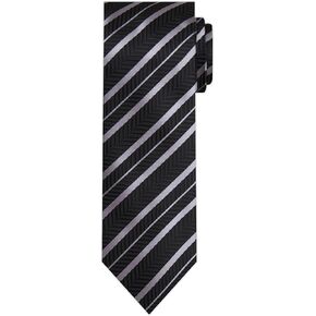 Jacob Alexander Men's Woven Chevron Stripes Pattern Regular or Slim Neck Tie