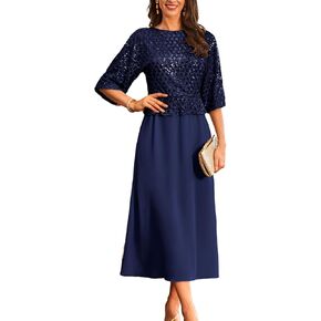 GRACE KARIN Sequin Dress for Women 2024 Mother of The Bride Dresses Wedding Guest Formal Chiffon Evening Gown in Kuwait