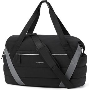 BAGSMART Gym Bag for Women, Weekender Travel Bag with Trolley Sleeve, Sports Duffel Bag with Yoga Mat Holder, Gym Tote Bag for Dance Workout Sport