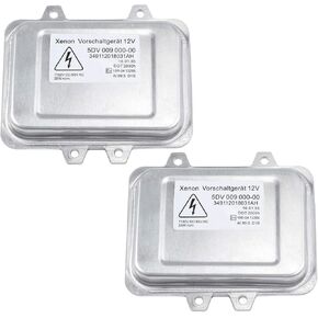 5DV00900000 68030815AA 2PCS Xenon HID Headlight Ballast Control Unit compatible with Cadillac Escalade E60 E61 Lincoln MKZ Zephyr Jetta Golf RABBIT Part# 5DV 009 000-00