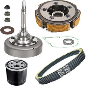 Wet Clutch Kit with Belt for Hisun ATV UTV 500 700, Bennche Bighorn, Massimo MSU500 MSU700, Menards YardSport, Axis, Qlink