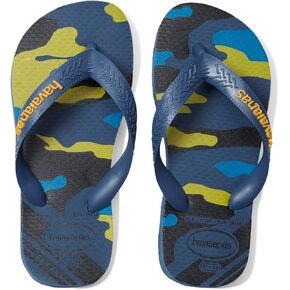 Havaianas Unisex Top Camo Sandal - Bold Print Flip Flops - Indigo Blue, 10C little kid