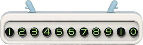 لوحة بطاقة ركن السيارة المؤقتة من Holy Feather - حل سهل لاحتياجات ركن السيارة الخاصة بك، لوحة بطاقة رقم الهاتف المؤقتة لبطاقة ركن السيارة الرقمية اللطيفة<أزرق داكن> in Kuwait