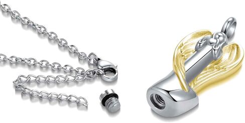 Celtic Knot Cross Cremation Jewelry Urn Necklace for Ashes for Men Women Circle Life Stainless Steel Keepsake Memories Ash Holder in Kuwait