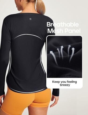 Heathyoga Rash Guard for Women UV Protection Hiking Shirts Women Sun Protection Clothing Long Sleeve Workout Tops Swim Shirt in Saudi Arabia