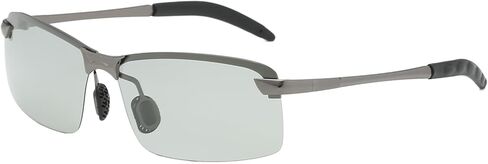 Photochromic Sunglasses Polarized Glasses Men Running Glasses for Women UV400 Protection Ultra Light(0.06lb) Golf/Fishing/Outdoor/Riding/Climbing Sunglasses(Black), Gold in Saudi Arabia