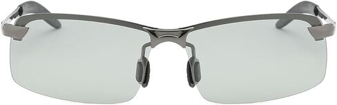 Photochromic Sunglasses Polarized Glasses Men Running Glasses for Women UV400 Protection Ultra Light(0.06lb) Golf/Fishing/Outdoor/Riding/Climbing Sunglasses(Black), Gold in Saudi Arabia